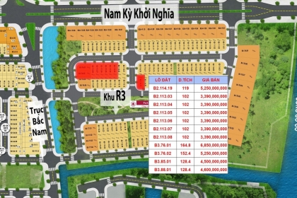 CẦN BÁN LÔ ĐẤT FPT ĐÀ NẴNG - KHU R3 - SÁT NAM KỲ KHỞI NGHĨA - SUẤT NGOẠI GIAO